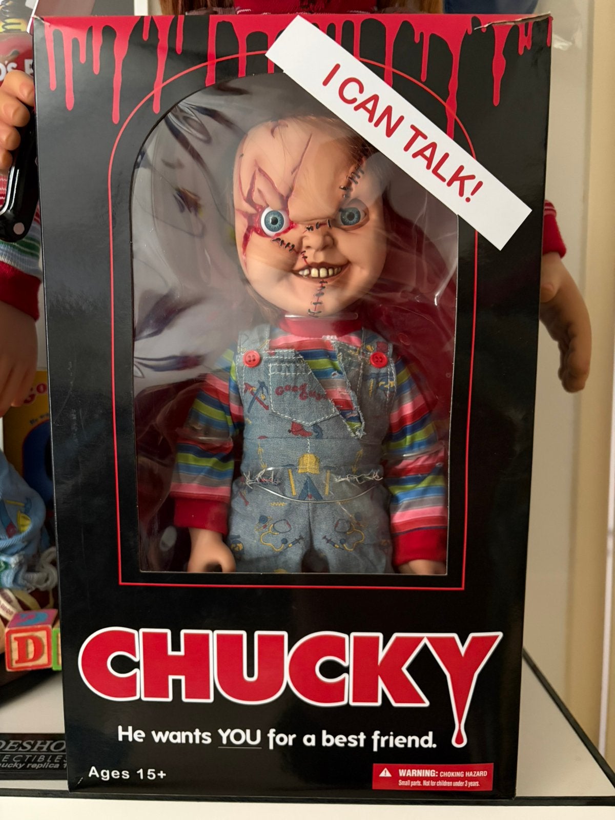 Chucky pop Mezco 14” nieuw in doos, Verzamelen, Ophalen of Verzenden, Nieuw