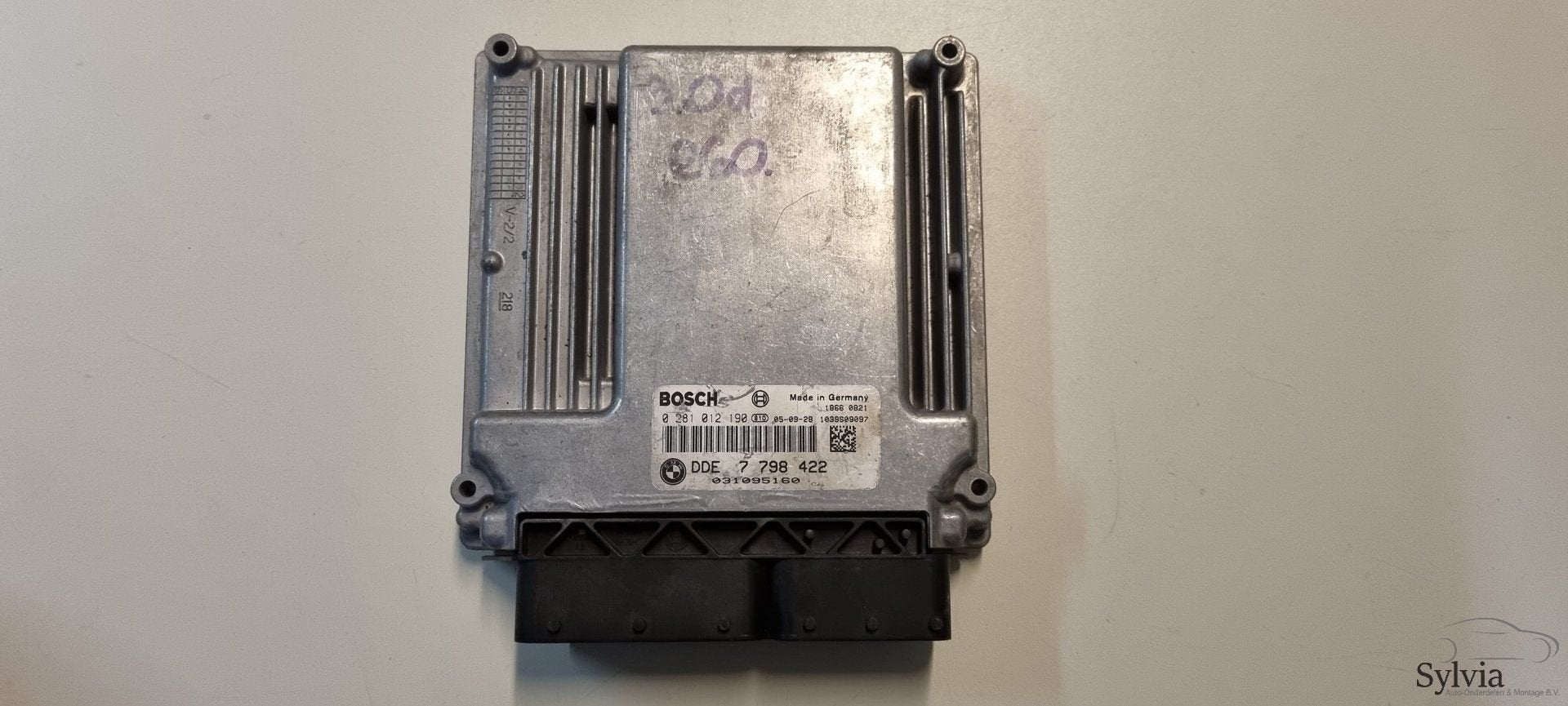 Motorcumputer ECU DDE BMW 5-serie E60 E61 M57N  7796637 7798, Autos : Pièces & Accessoires, -, Utilisé, -, -