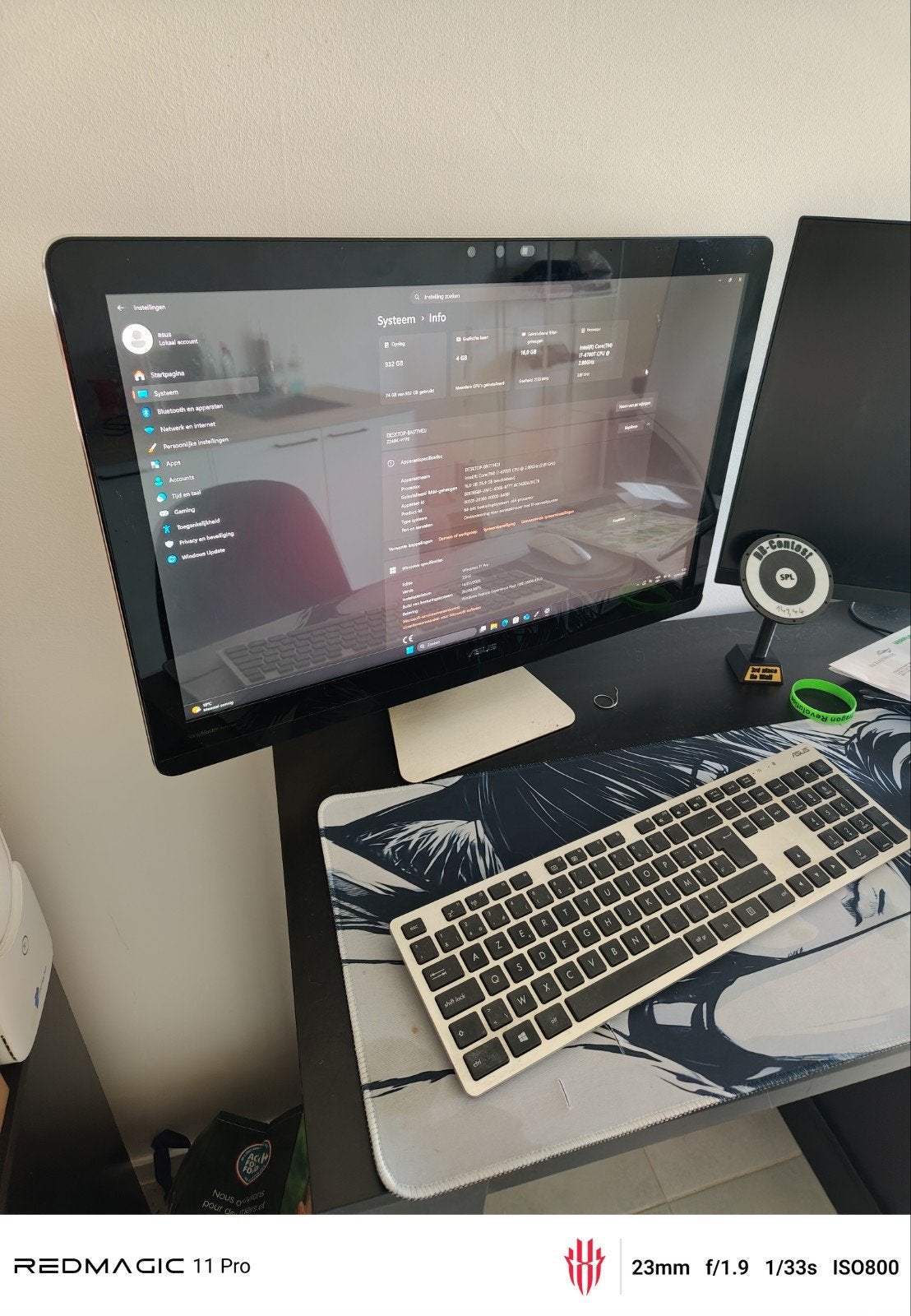 asus all in one pc, Computers en Software, Ophalen, Gebruikt, SSD, Met videokaart