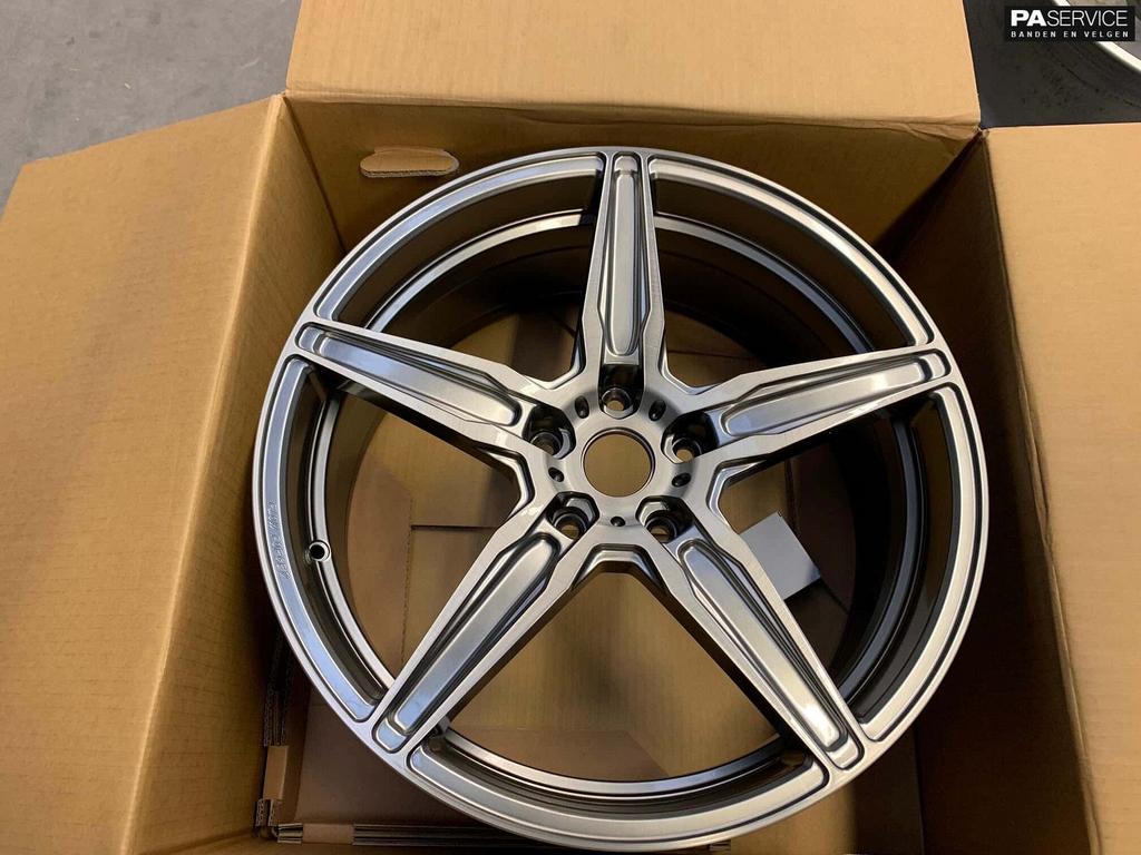 Nieuw 21 inch Oxigin Titan Brush BMW X5 G05 X6 G06 breedset, Neuf, Pneus et Jantes, -, 21 pouces