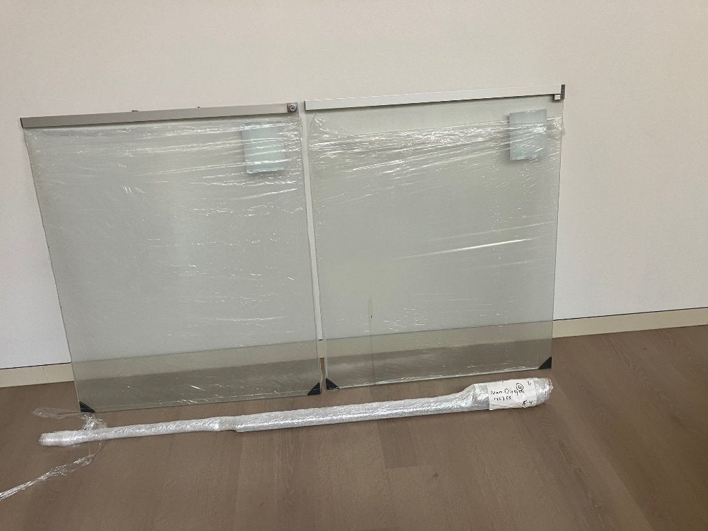 Schuifloket  in gehard glas 1,6 m x 1,0 m, Doe-het-zelf en Bouw, Ophalen, Overige materialen, Nieuw, 150 tot 225 cm