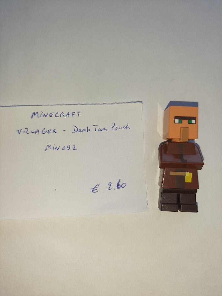 Lego Minifig Minecraft min092 Villager, Neuf, Enlèvement ou Envoi, Minecraft, Lego