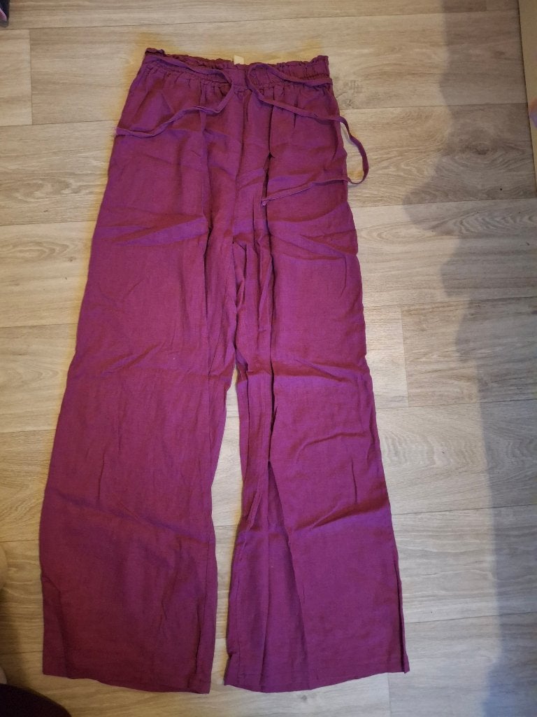mooie linnen broek S (ev + 2 topjes), Ophalen of Verzenden, Maat 36 (S), Lang