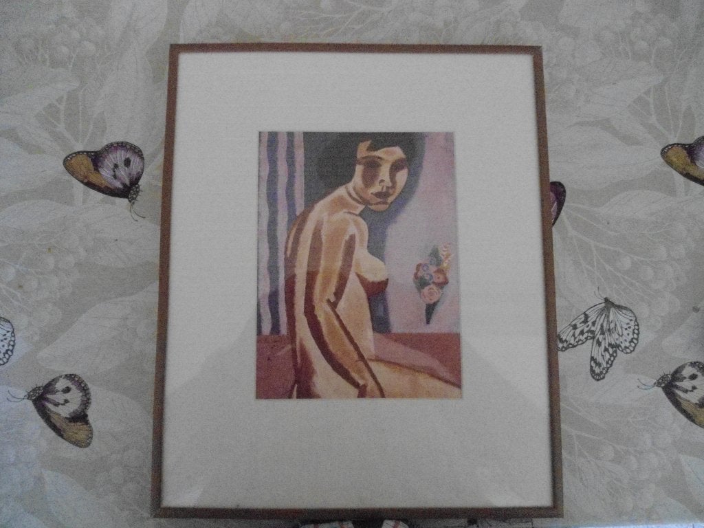 Litho Gust.de.smet, Antiek en Kunst, Met glas, Ophalen of Verzenden