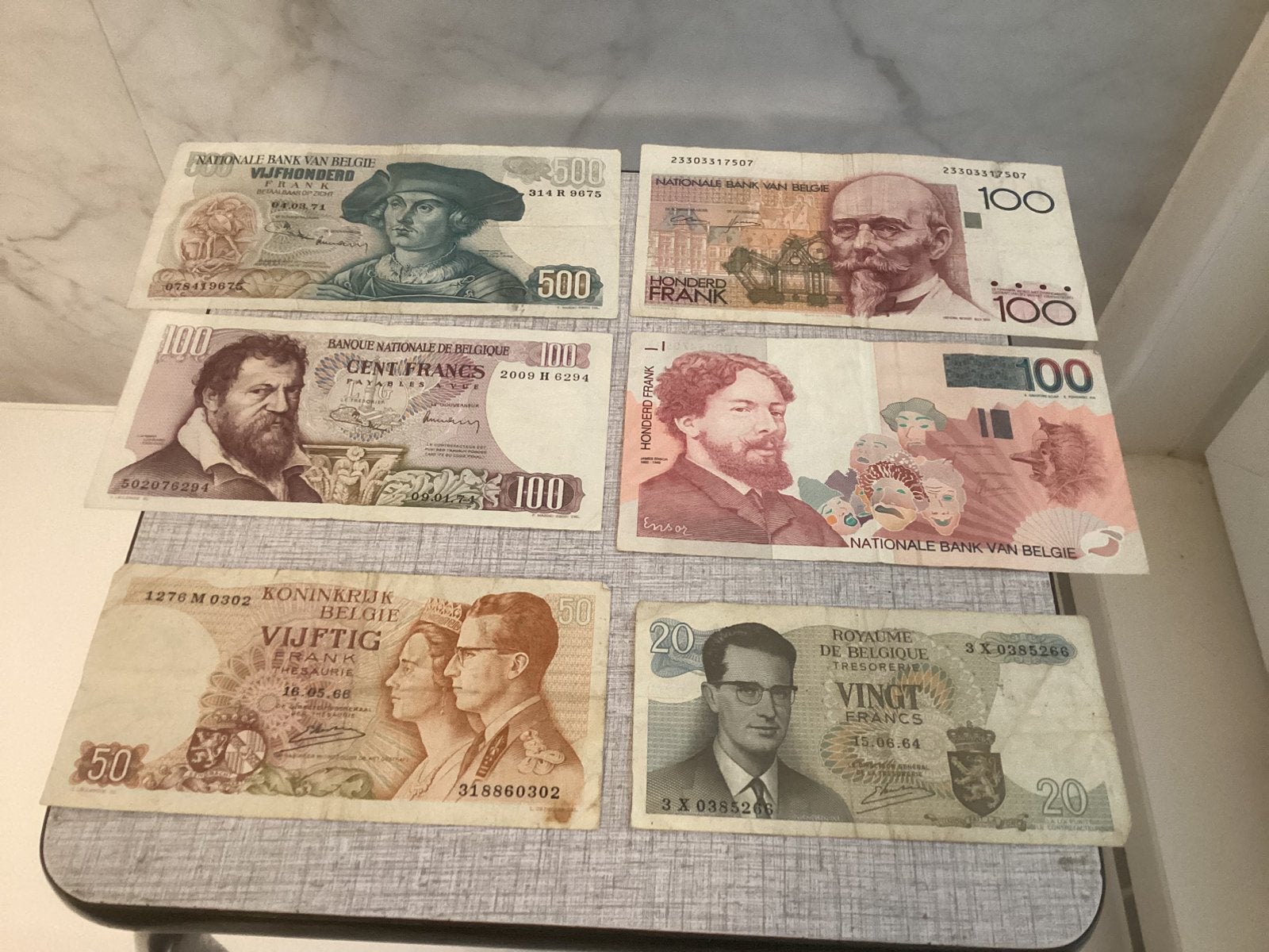 Oude belgische bankbiljetten, Ophalen of Verzenden