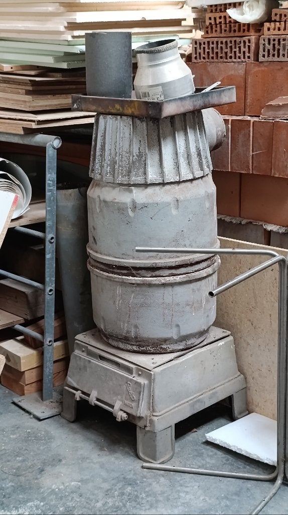 allesbrander atelierkachel hout steenkool, Maison & Meubles, Multi-brûleur, Enlèvement, Utilisé, Bois