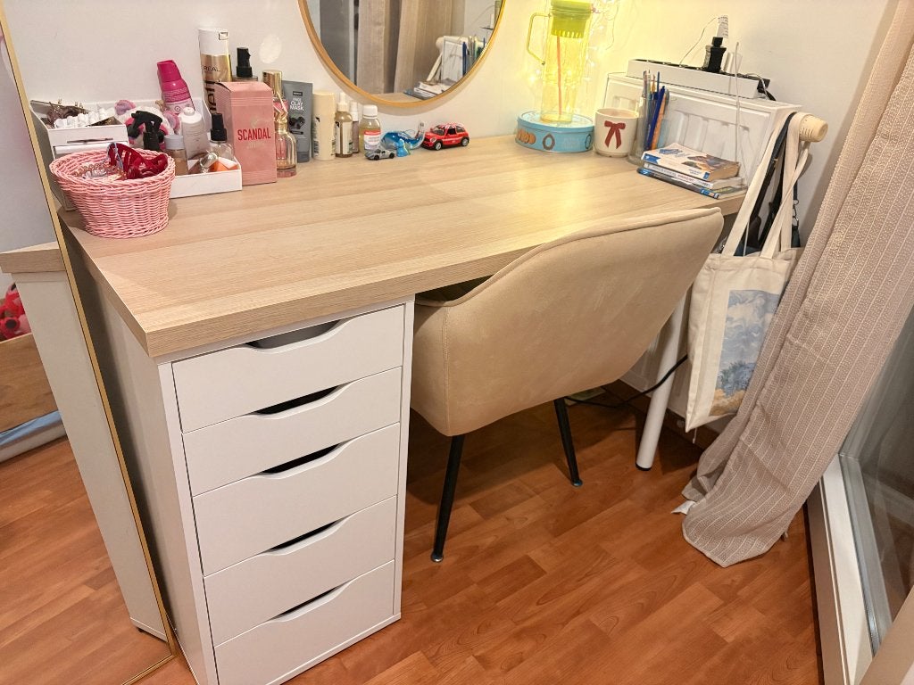 Bureau IKEA, 60 cm, 140 cm, Comme neuf, Enlèvement