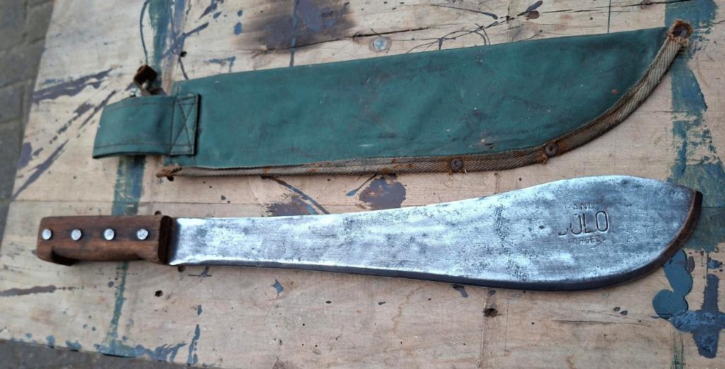 OUD BROESMES in HOLDER, Verzamelen, Ophalen of Verzenden, Overige soorten, Mes of Dolk