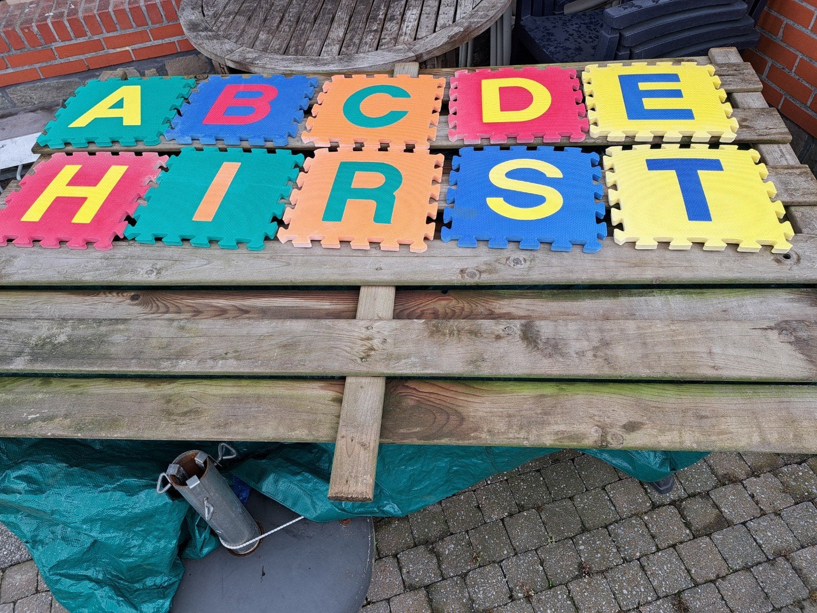 kleurrijke schuimrubberen puzzelmat stukken., Kinderen en Baby's, Ophalen of Verzenden, Nieuw