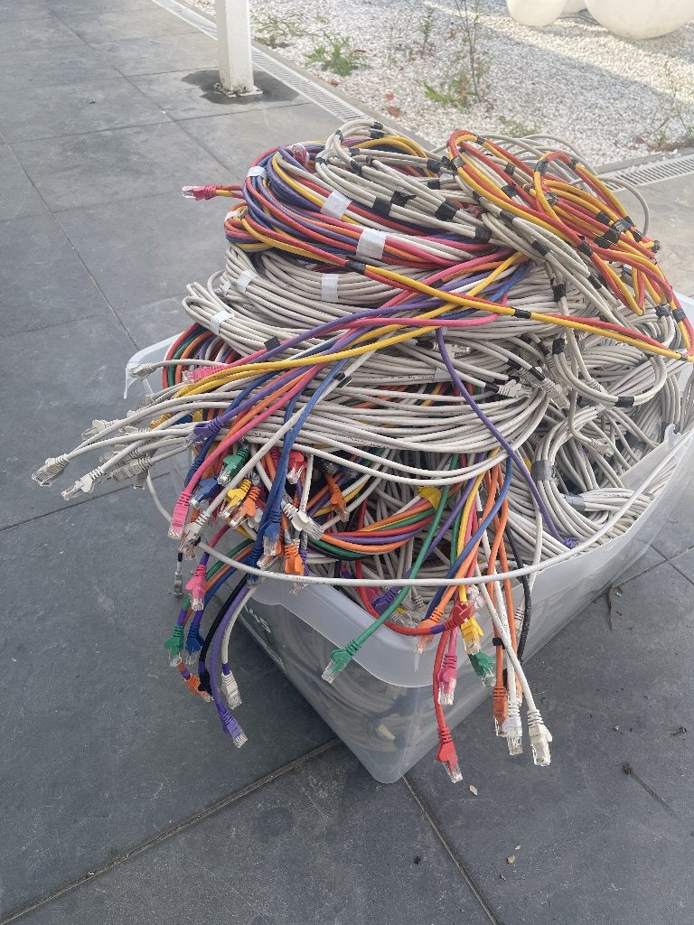50KG Netwerkkabels (UTP) te koop wegens opruiming, Computers en Software, Ophalen, Gebruikt