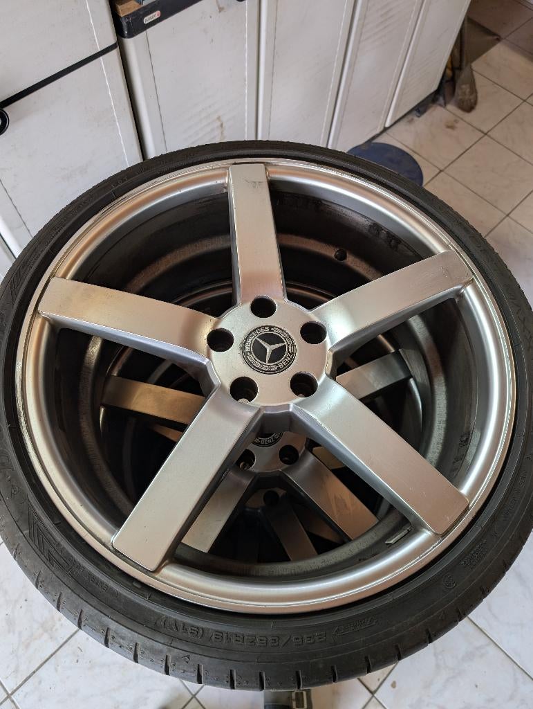 Alu-velgen Monaco voor Mercedes A207, Auto-onderdelen, Banden en Velgen, Gebruikt, Banden en Velgen, 235 mm, Personenwagen