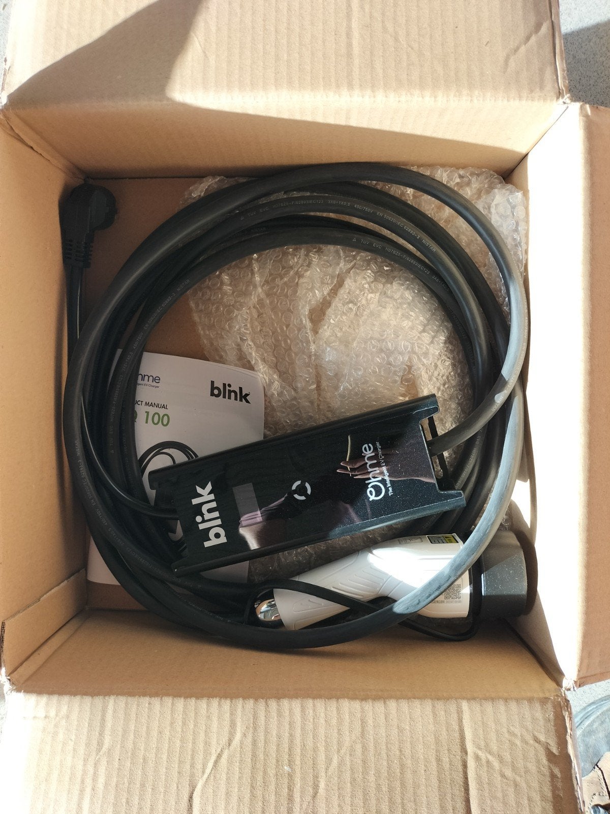 Blink / Ohme PQ100 mobiele EV-lader – 5 meter, Auto diversen, Ophalen, Nieuw, Laadkabel