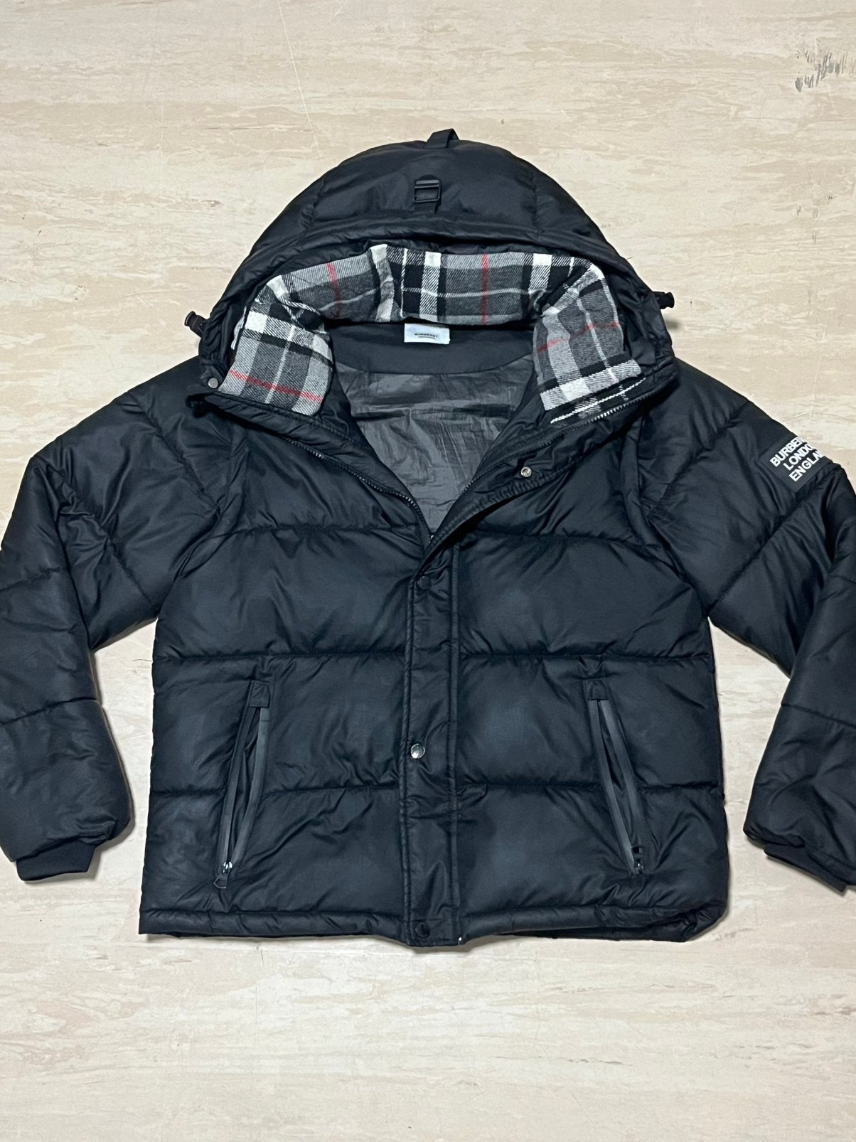 Burberry winter jas, Kleding | Heren, Jassen | Winter, Ophalen of Verzenden, Gedragen, Maat 48/50 (M), Zwart