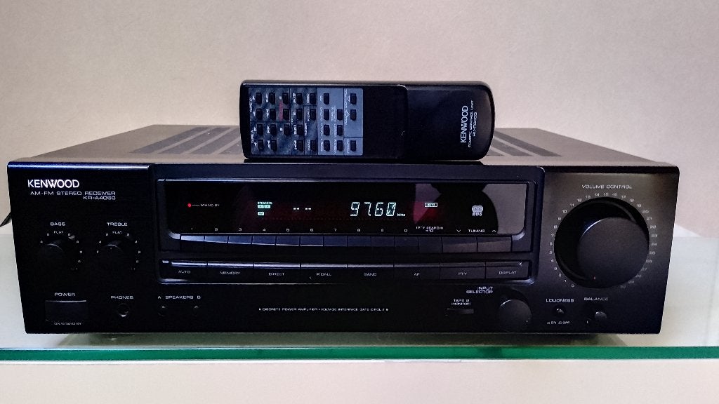 Kenwood KR-A4060 "Tuner - versterker" + afstandsbediening., Audio, Tv en Foto, Versterkers en Ontvangers, Ophalen of Verzenden