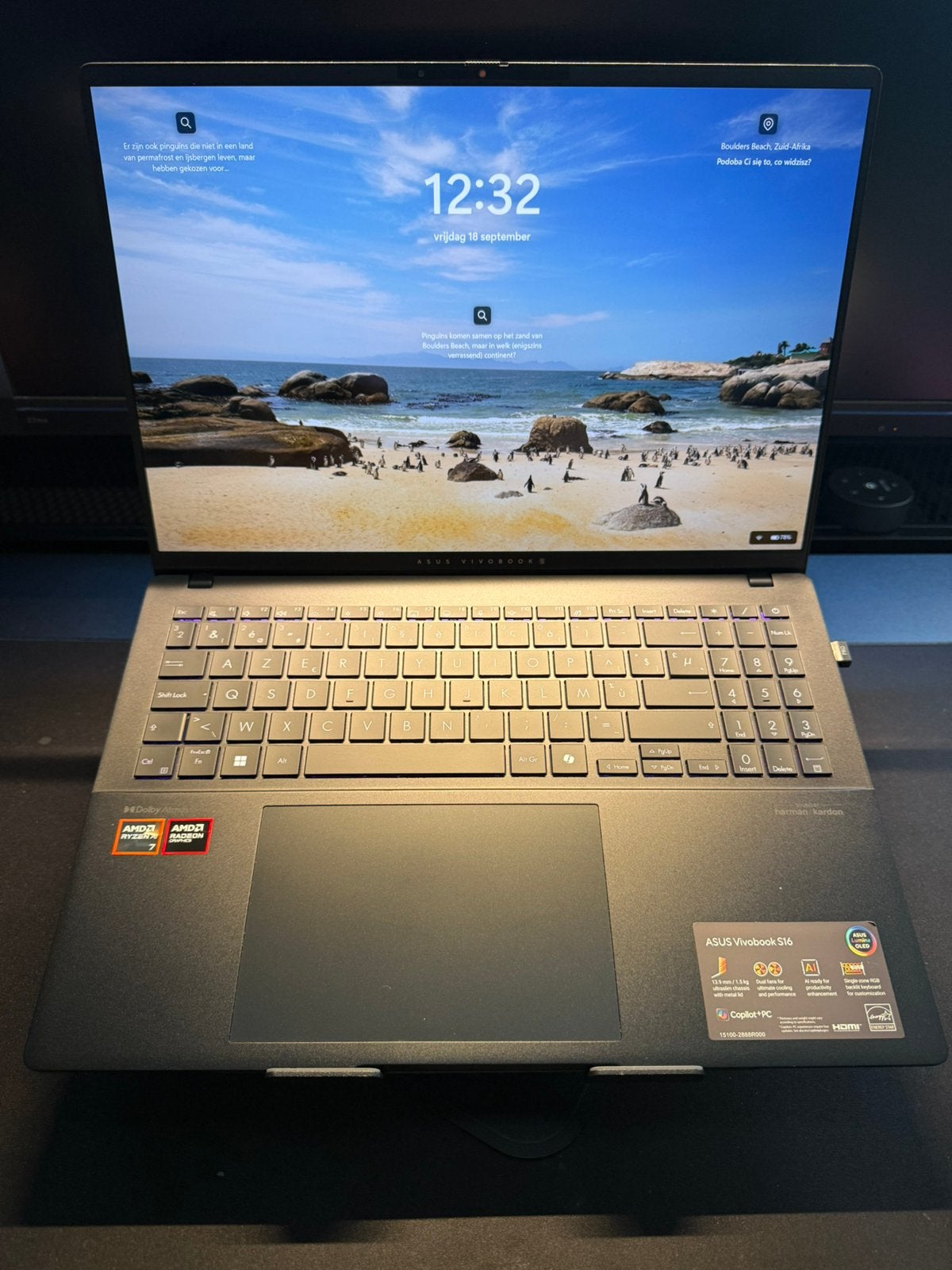 ASUS Vivobook S16, Enlèvement ou Envoi, Comme neuf, Gaming, SSD