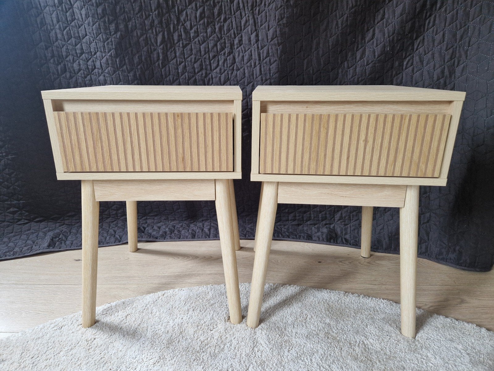 2 nieuwe nachtkastjes, Huis en Inrichting, Ophalen, Minder dan 45 cm, Nieuw, Minder dan 55 cm