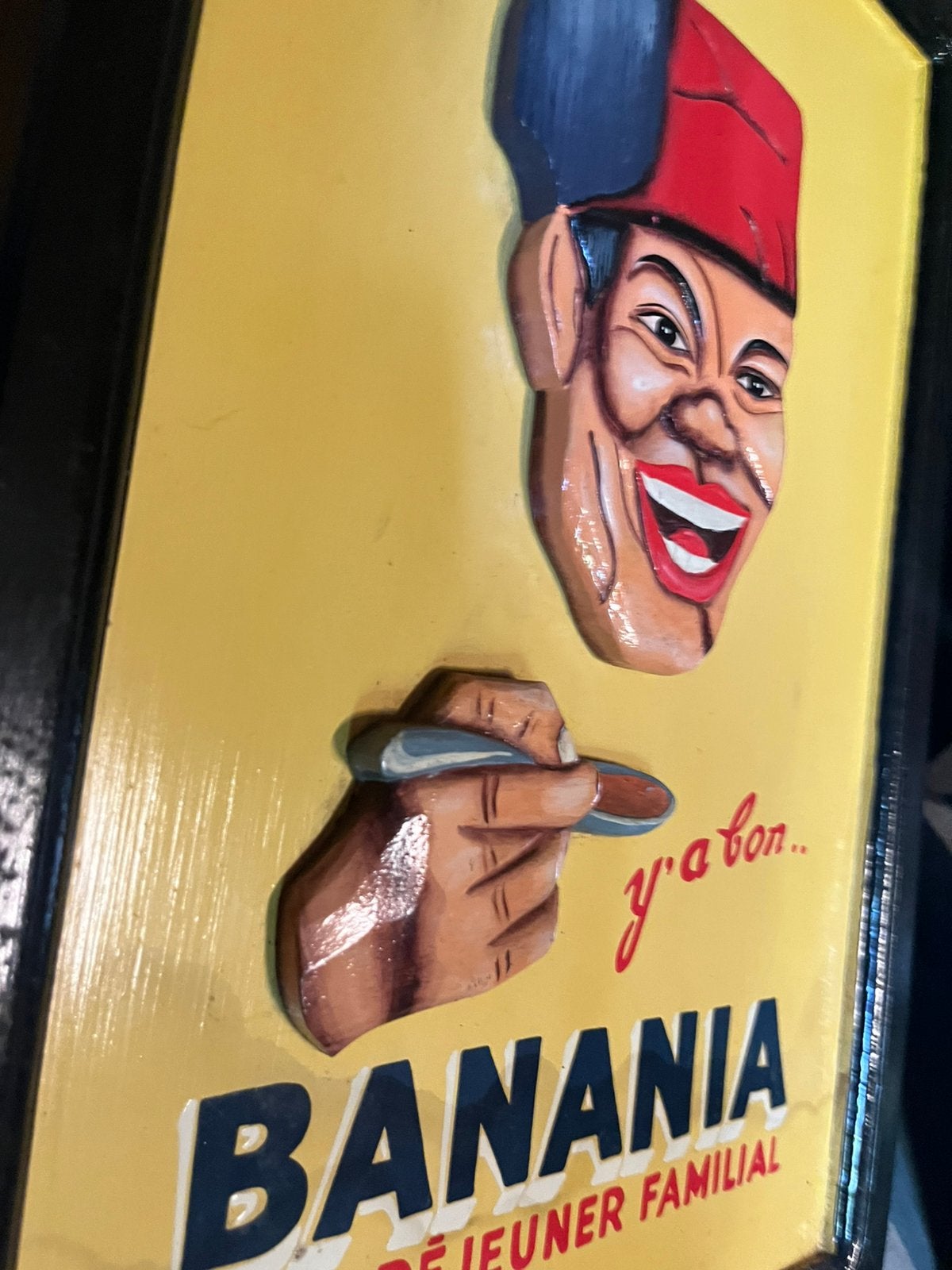Banania - Berger 45 - Rhum Negrita, Verzamelen, Merken en Reclamevoorwerpen, Ophalen of Verzenden, Gebruikt, Reclamebord
