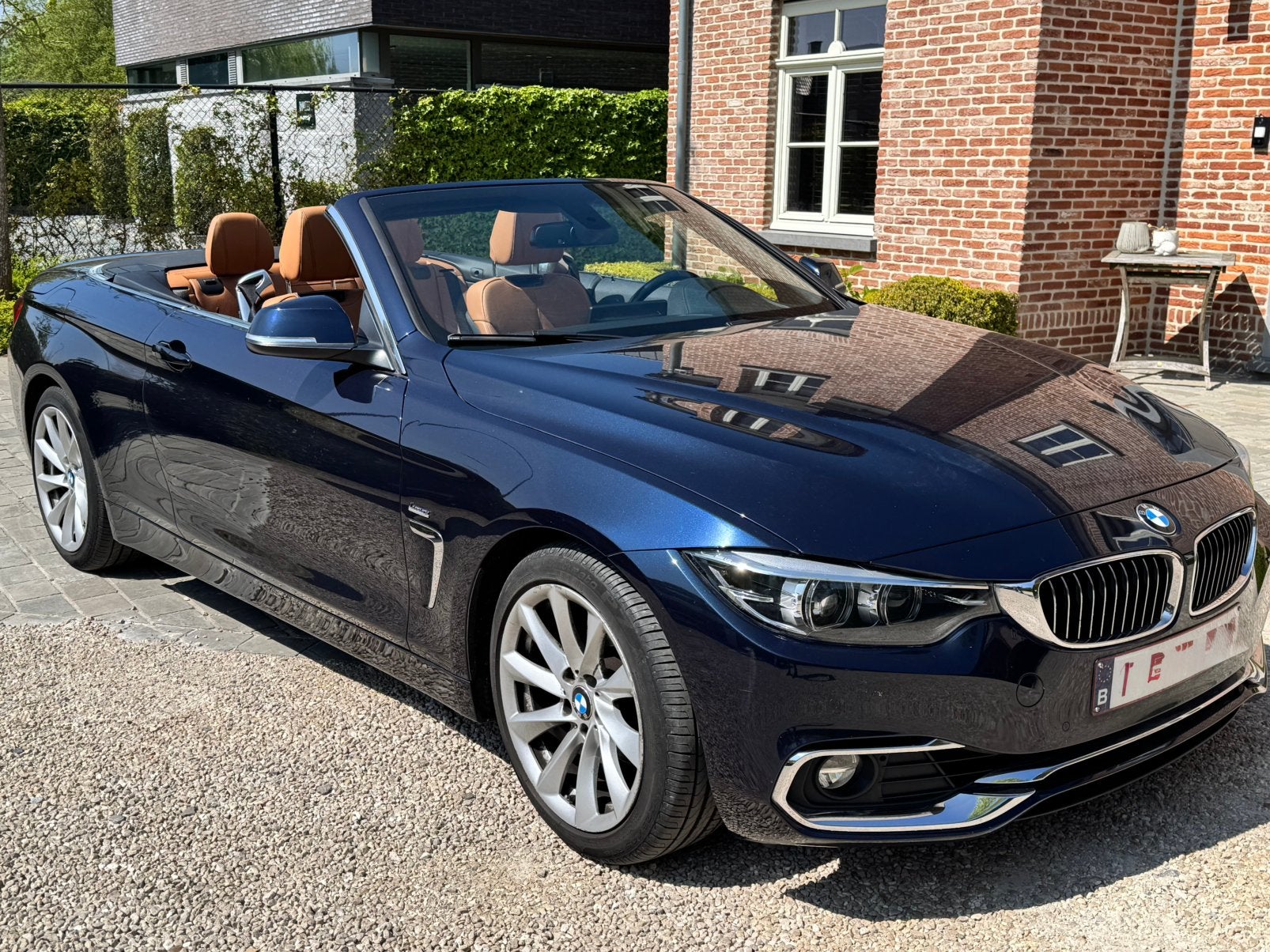 BMW 420i Cabrio, 2018, uitstekende staat , weinig kilometers, Auto's, BMW, Automaat, Euro 6, Cabriolet, Blauw