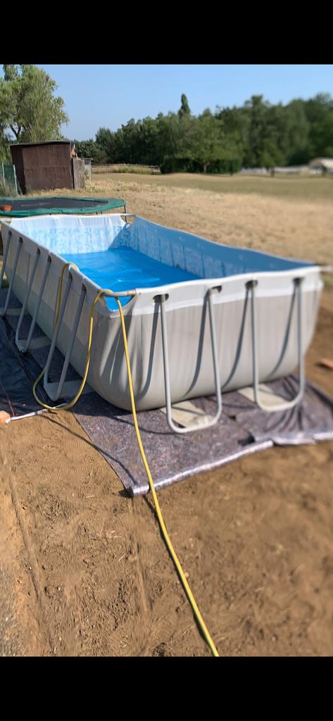 Zwembad van 4m x 2m, Ophalen, Gebruikt, 200 tot 300 cm, 80 tot 120 cm
