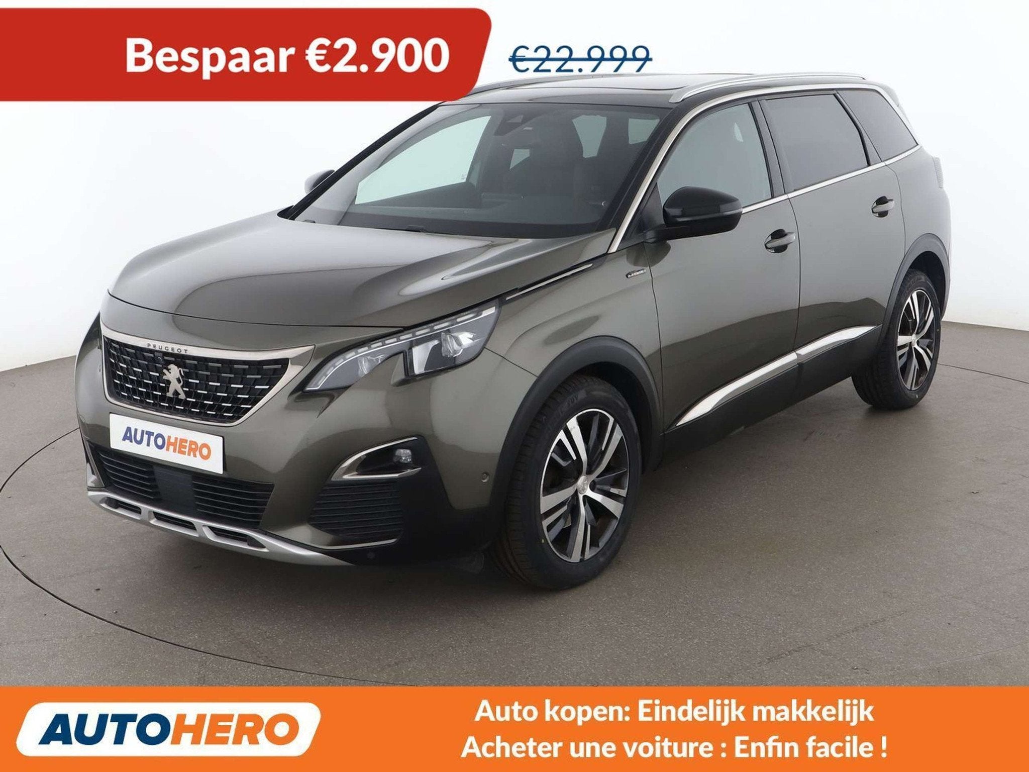 Peugeot 5008 2.0 Blue-HDi Allure (automatique), Argent ou Gris, Achat, Euro 6, Noir