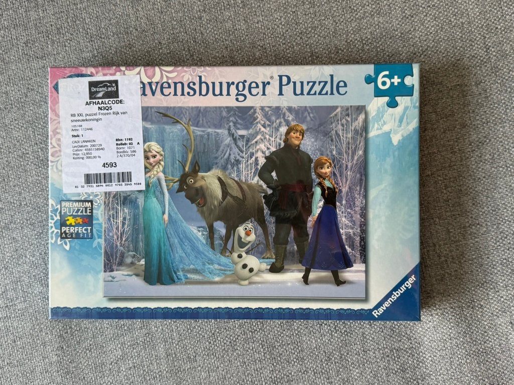 180. Puzzel - Disney - Frozen - 100 stuks XXL NIEUW, Ophalen of Verzenden, Meer dan 50 stukjes, Nieuw, 6 jaar of ouder