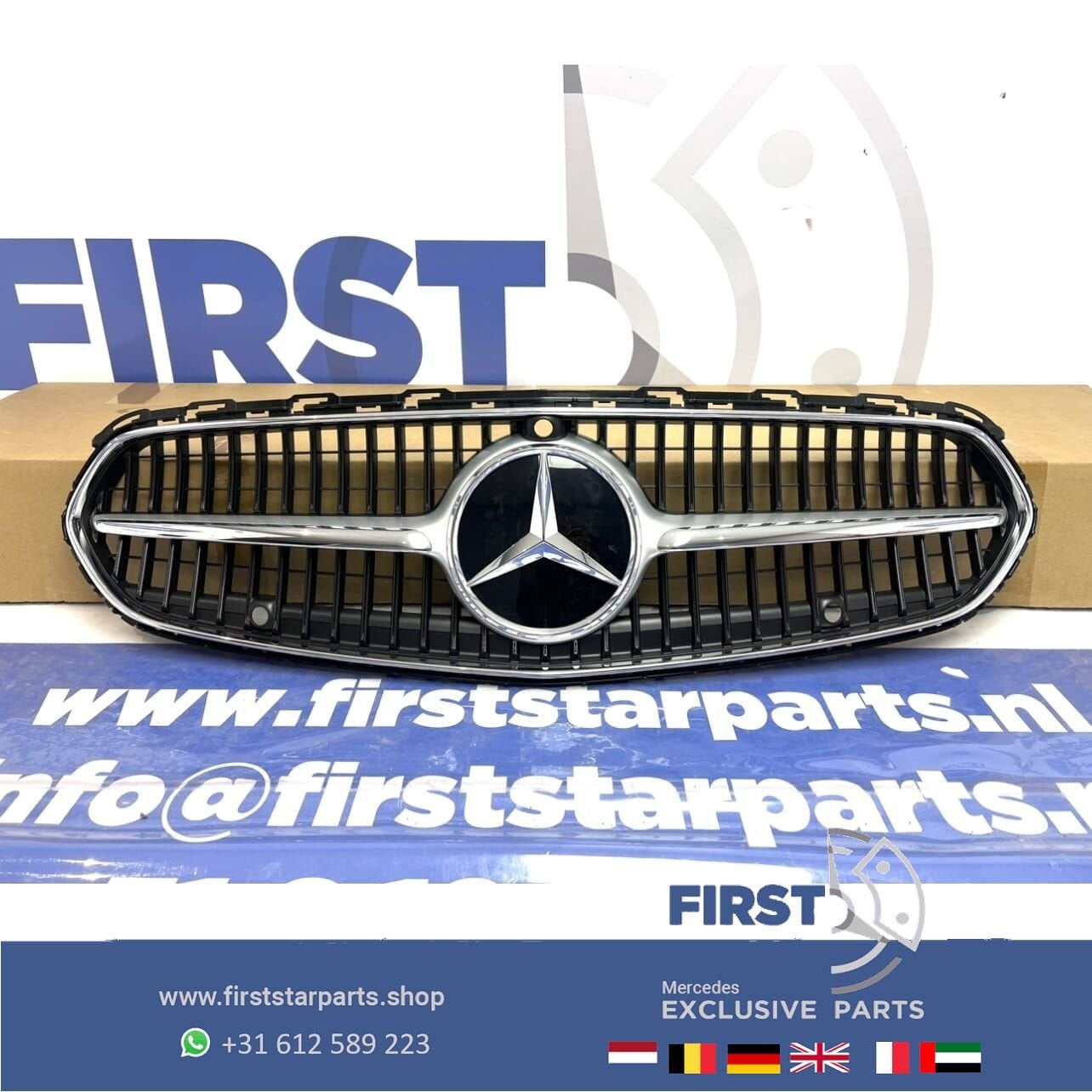 W206 S206 Mercedes C Klasse 2023 LUXURY LINE GRIL origineel, Auto-onderdelen, Gebruikt, -, Ophalen of Verzenden, -