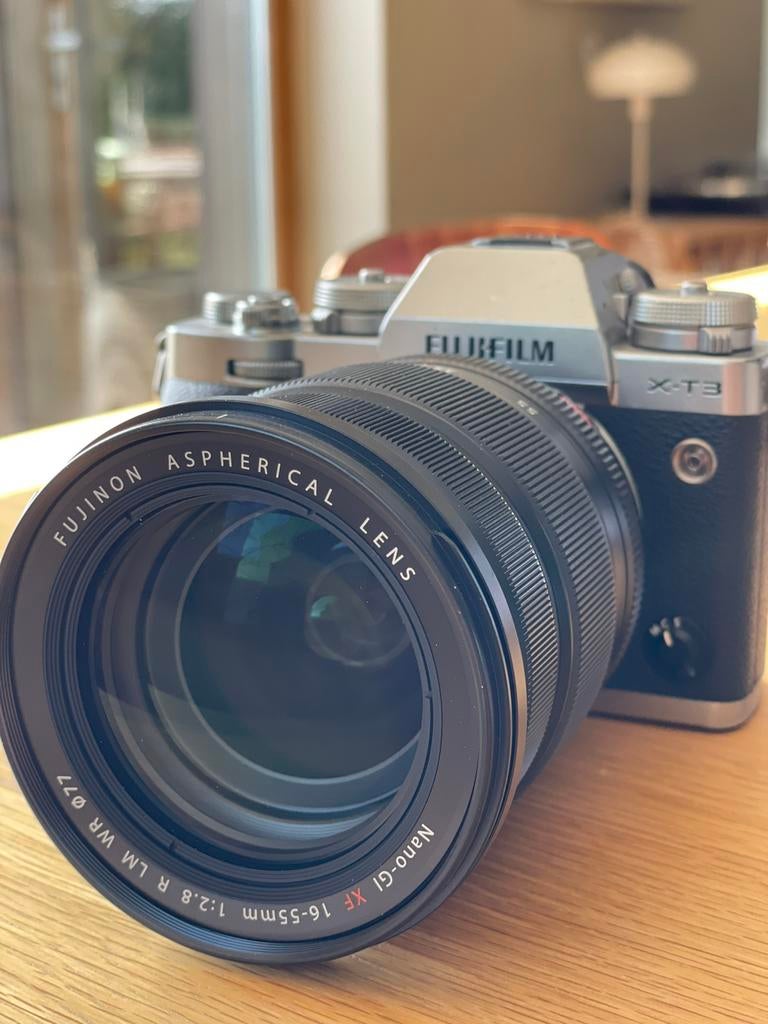 FUJIFILM X-T3 Lens XF 16-55mm, Audio, Tv en Foto, Ophalen, Zo goed als nieuw