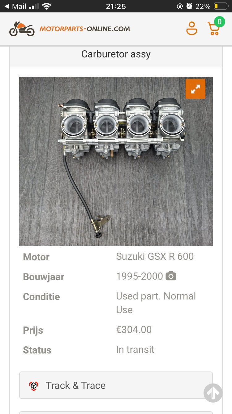 Gereviseerde carburateurs Suzuki GSXR600 SRAD, Motoren, Ophalen