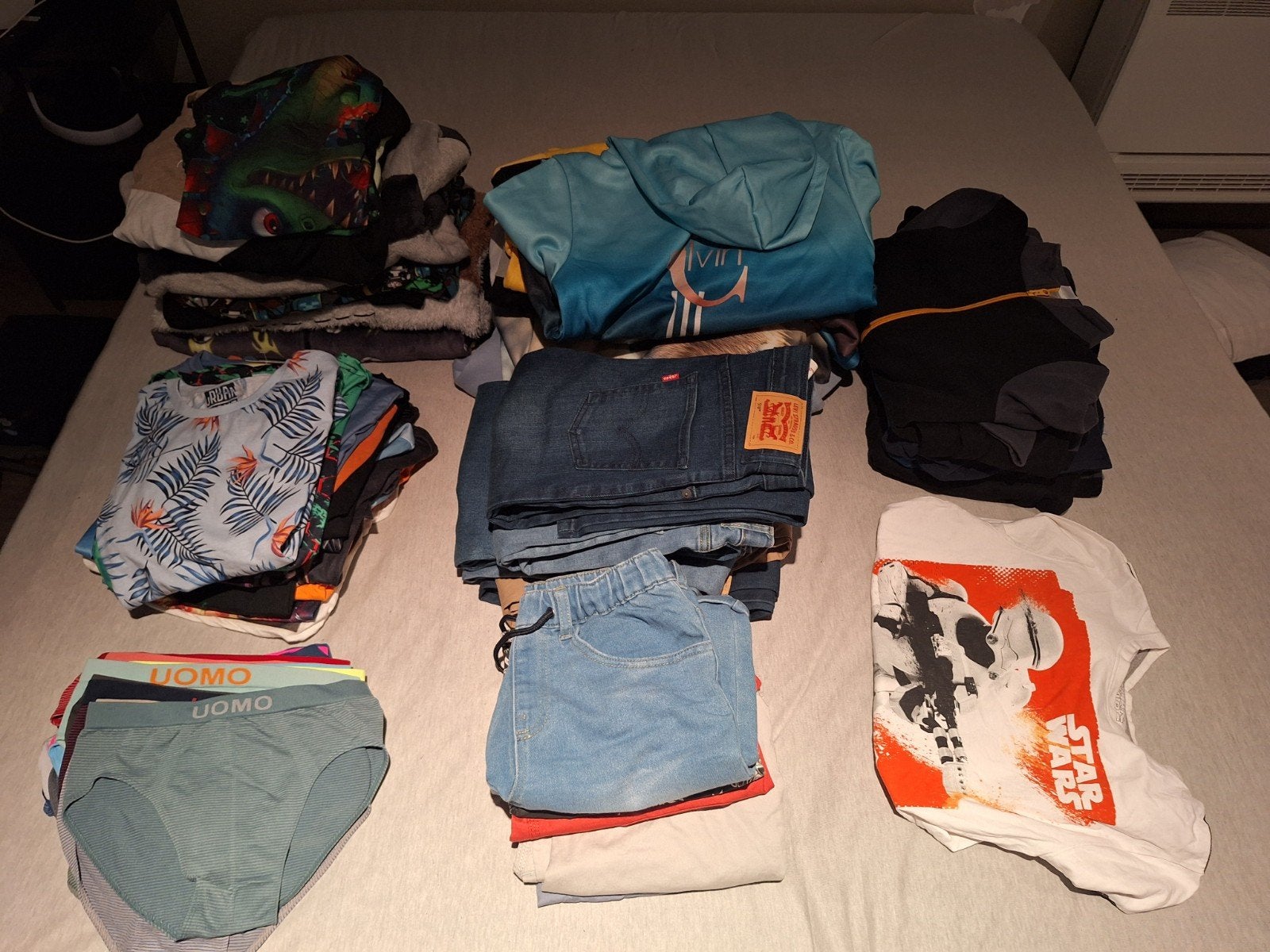 Pakket kledij maat 158 (74 stuks met wat merkkledij), Ophalen, Zo goed als nieuw, Levi's, Jongen