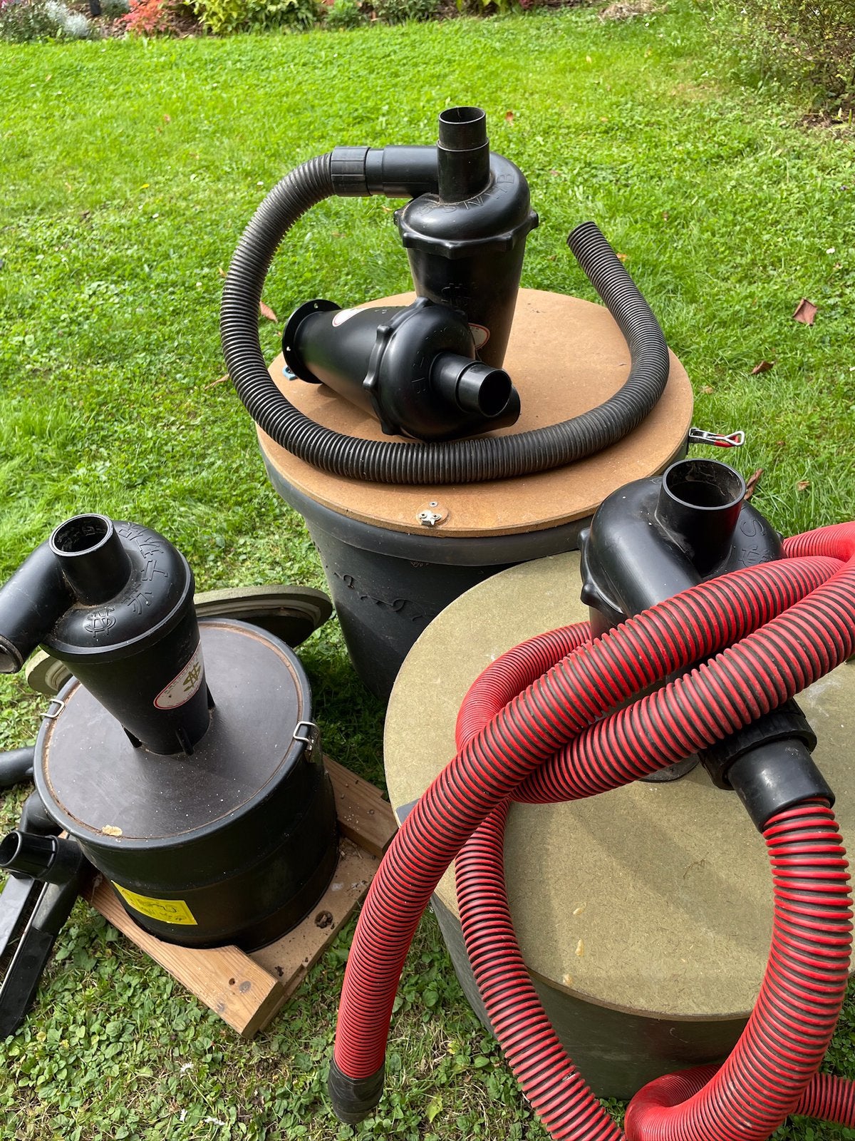 Lot de3 stations aspirateur cyclone SN50T6 complet avec cuve, Bricolage & Construction, Enlèvement, Utilisé