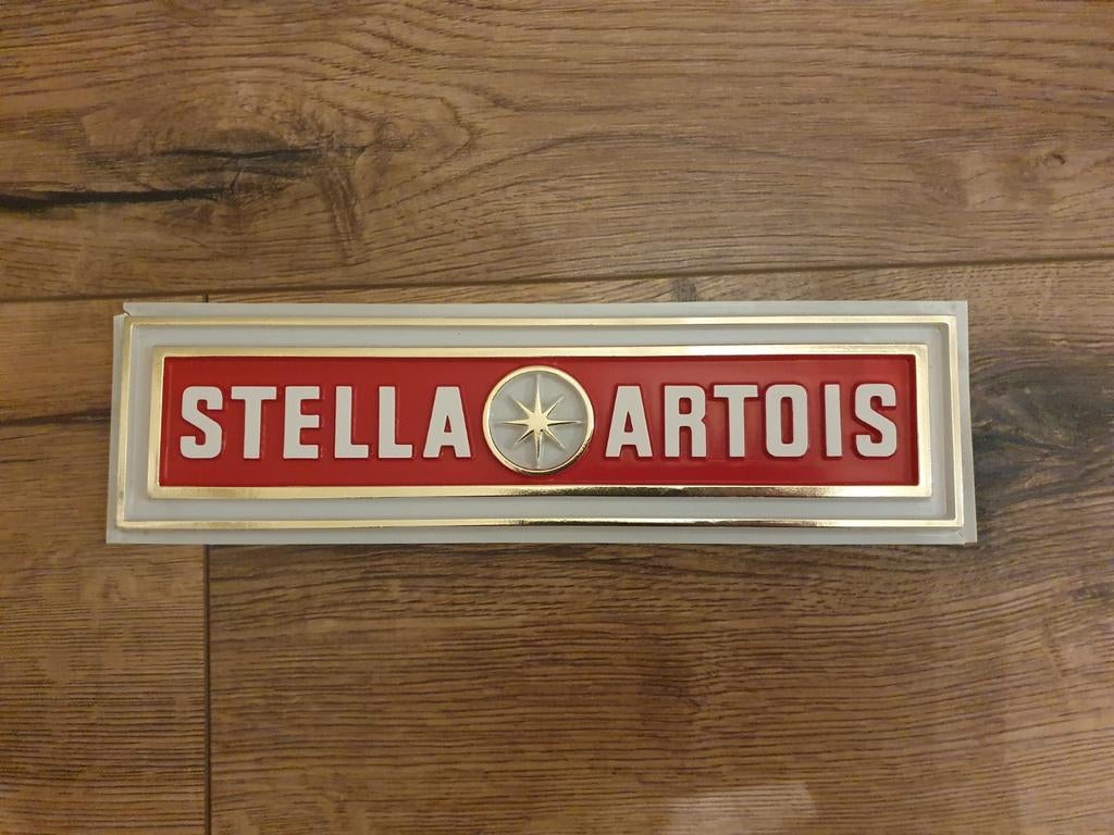 Plastic Reclamebord - Stella Artois 1969 -, Verzamelen, Merken en Reclamevoorwerpen, Ophalen of Verzenden, Gebruikt, Reclamebord