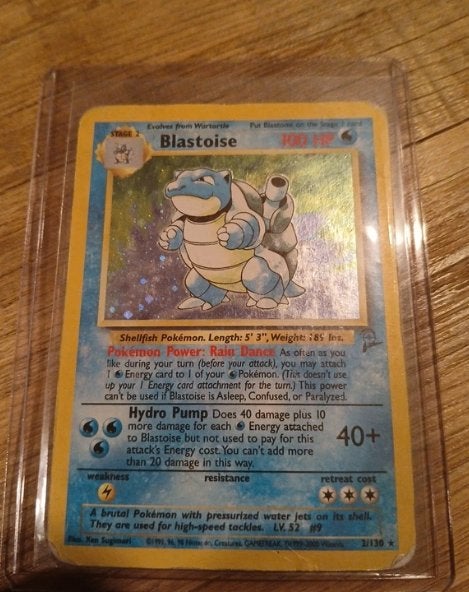 Set de base Blastoise 2/130, Hobby & Loisirs créatifs, Enlèvement ou Envoi, Utilisé, Cartes en vrac, Foil