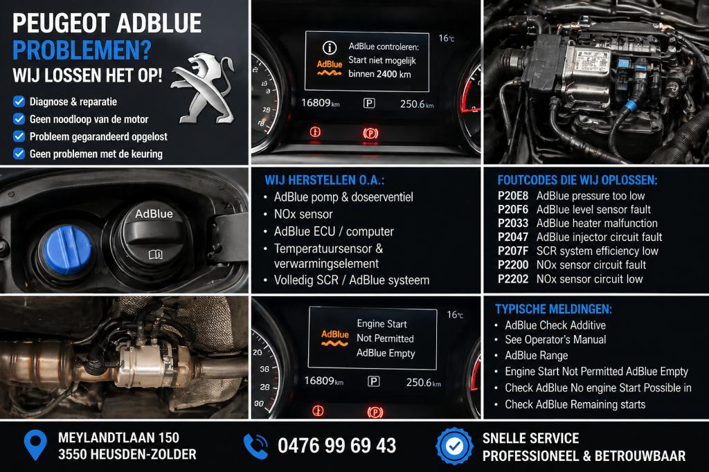 Peugeot AdBlue Problemen? Wij lossen het op!, Autos : Pièces & Accessoires, Tableau de bord & Interrupteurs, Peugeot, Utilisé
