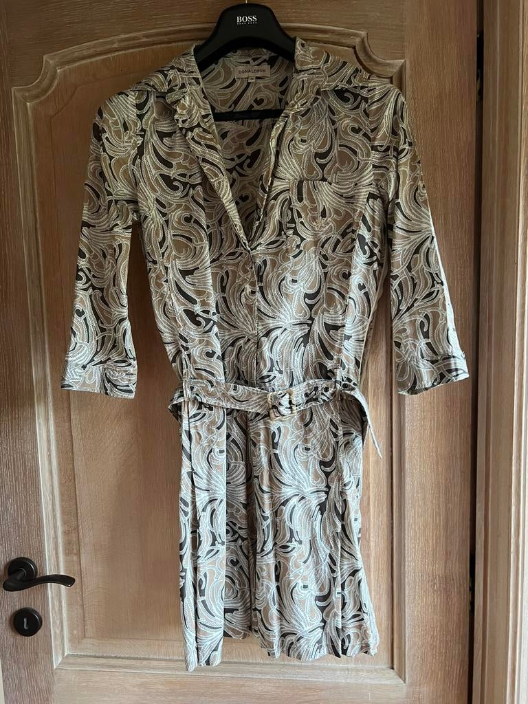Jurk Donaldson maat smal, Kleding | Dames, Ophalen, Zo goed als nieuw, Maat 36 (S), Bruin