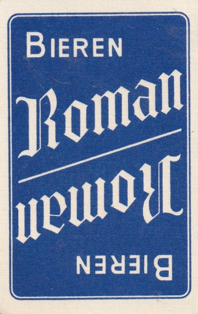 B 134 / S K ROMAN BIEREN BLAUW, Verzamelen, Speelkaarten, Jokers en Kwartetten, Ophalen of Verzenden, Nieuw, Speelkaart(en)