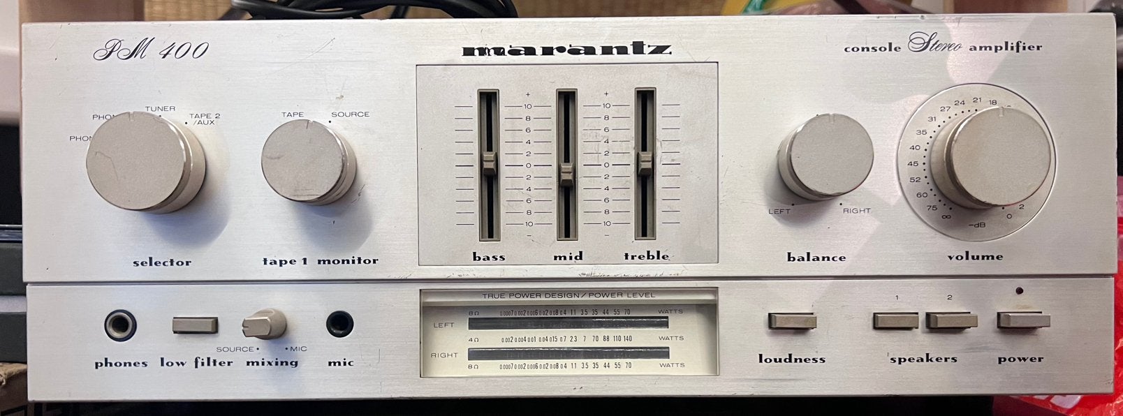 Marantz PM400, TV, Hi-fi & Vidéo, Amplificateurs & Ampli-syntoniseurs, Enlèvement ou Envoi, Utilisé, Marantz