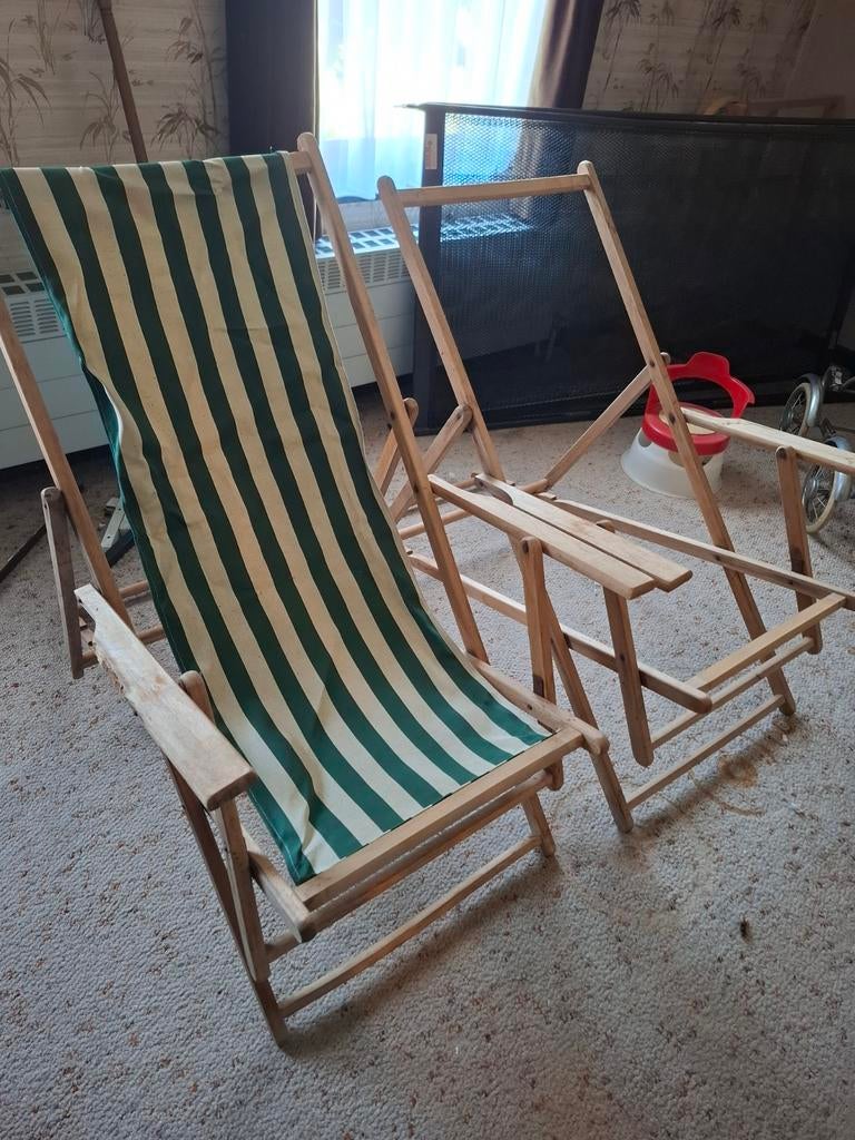 Vintage strandstoelen, Ophalen