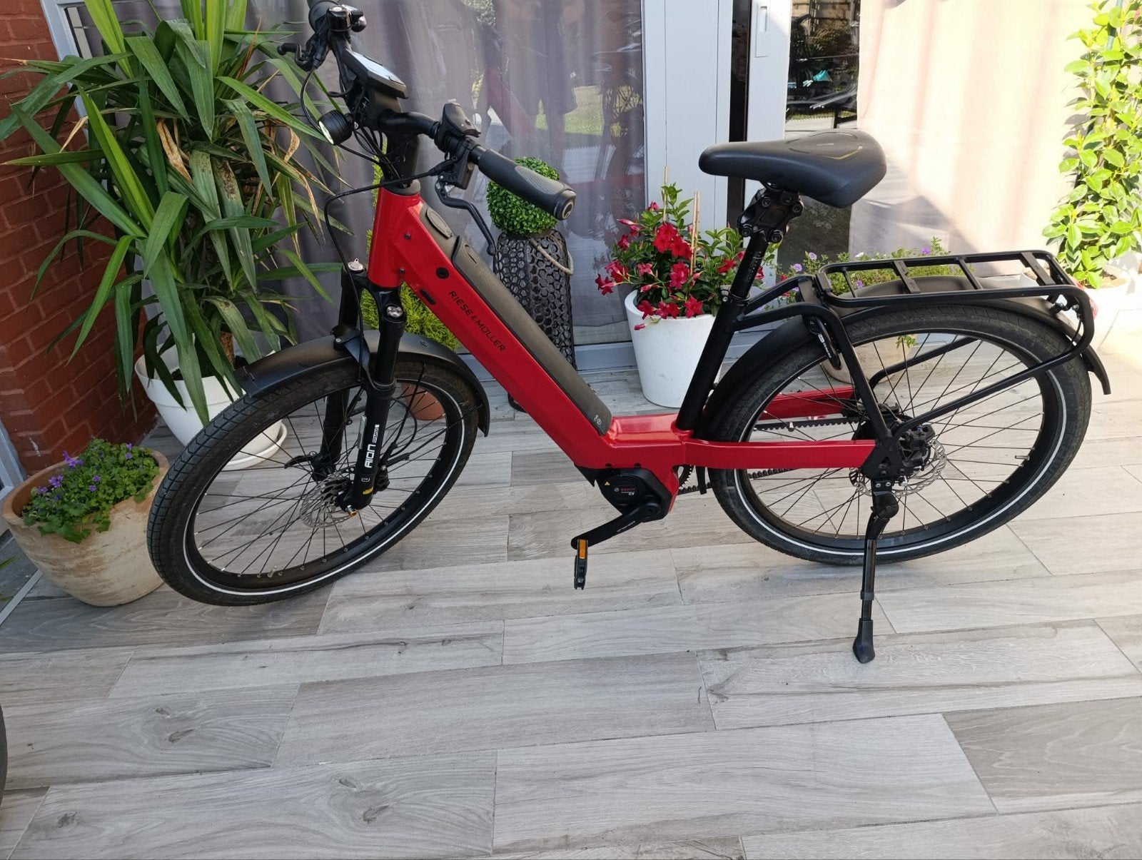 electrische fiets RIESE&Muller, Ophalen