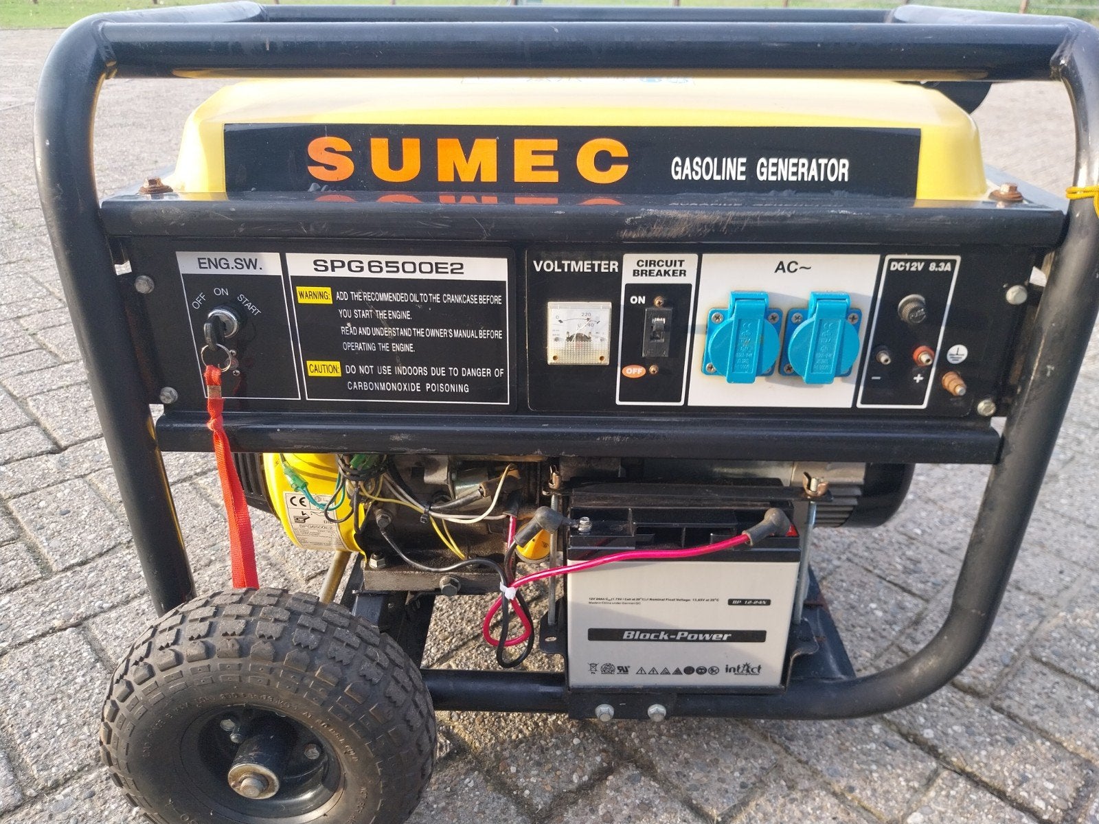 stroomgroep, Doe-het-zelf en Bouw, Ophalen, Gebruikt, Benzine, Elektrisch startend