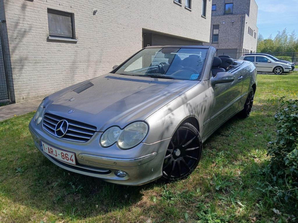 Mercedes benz clk 200 avantgarde cabrio met lpg, Auto's, Automaat, Achterwielaandrijving, Zwart, 4 cilinders