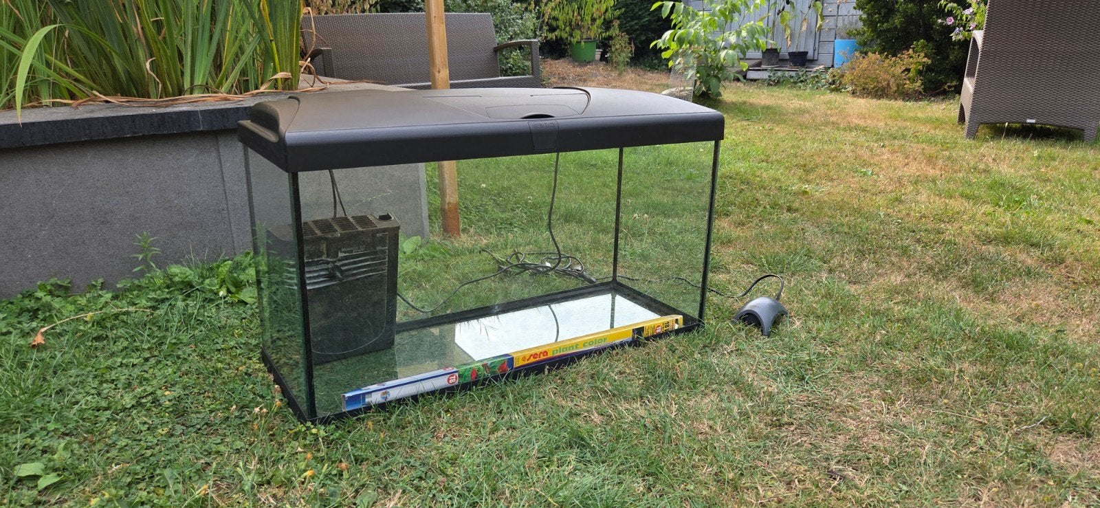 Aquarium Ferplast Capri 80 – 100 liter – complete set, Ophalen, Gebruikt, Inclusief deksel, Overige merken