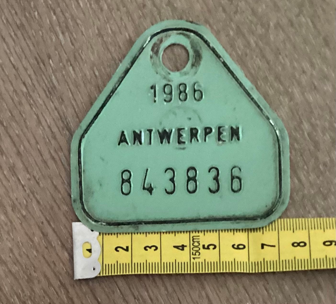 Emaille fietsplaatje van Antwerpen…Supertof!!!, Enlèvement ou Envoi