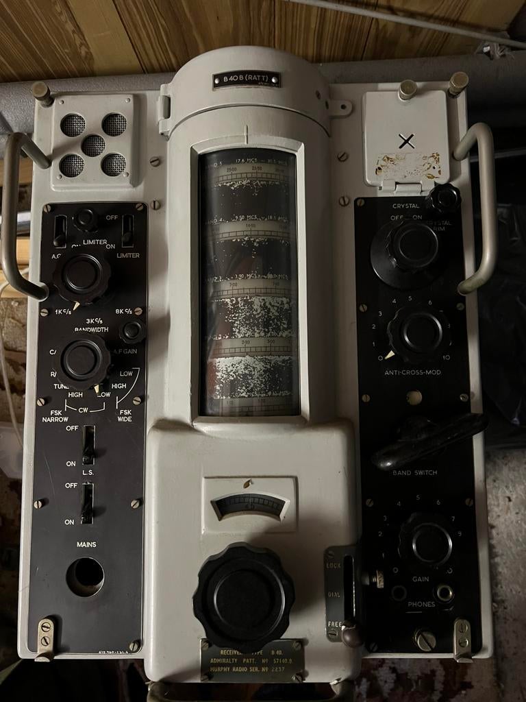 Récept. Murphy Radio B40, connu sous le nom d'Admiralty Patt, Enlèvement, Marine