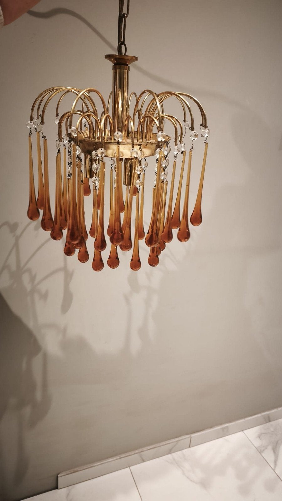 lustre Murano ,vintage, Maison & Meubles, Enlèvement, Comme neuf
