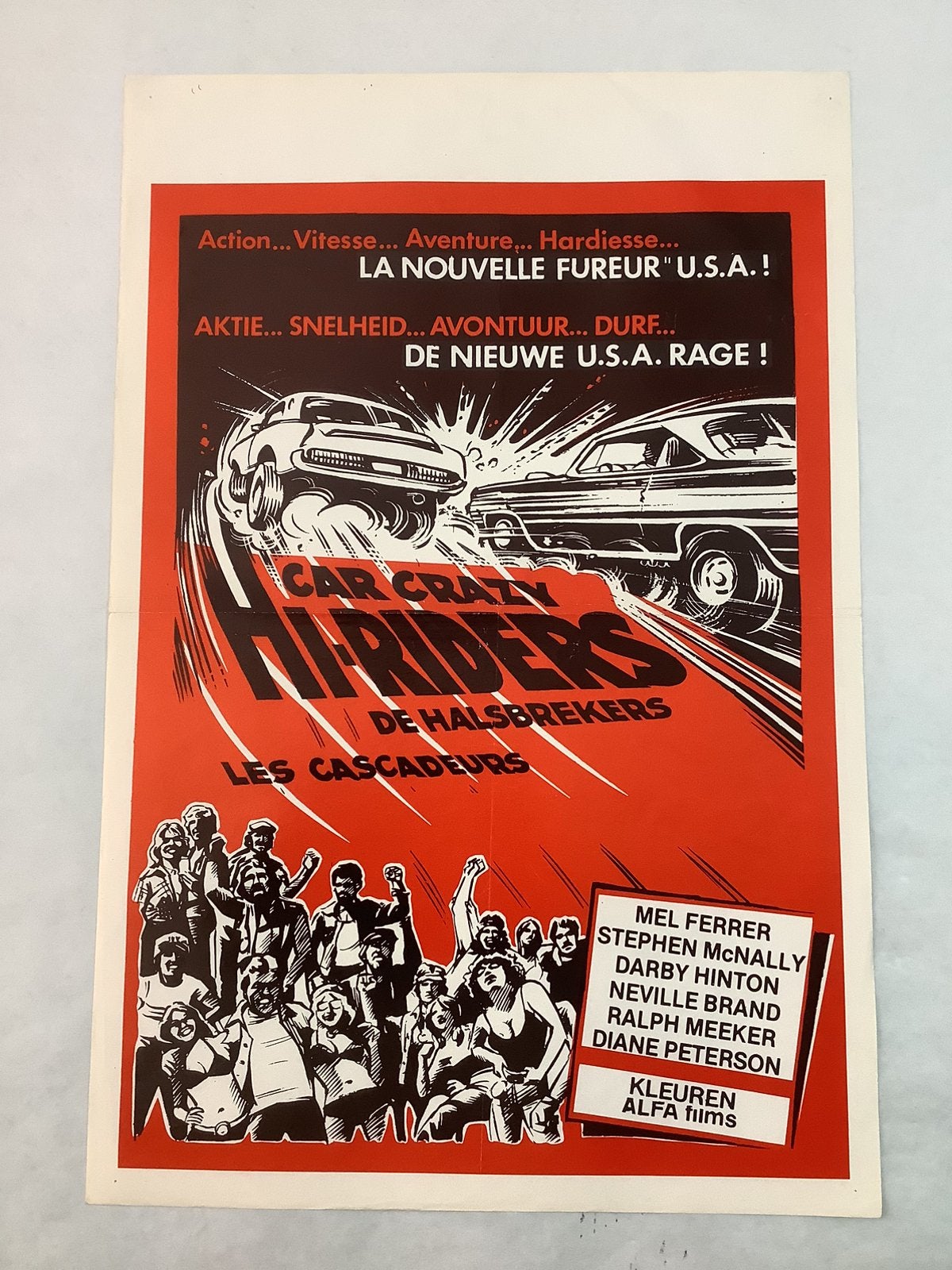 HI RIDERS   FILMPOSTER   36-54 cm, Ophalen of Verzenden, Zo goed als nieuw