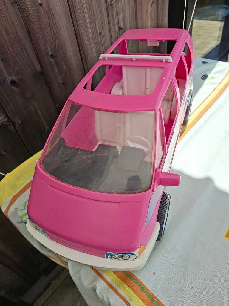 Barbie auto, Ophalen, Gebruikt, Barbie