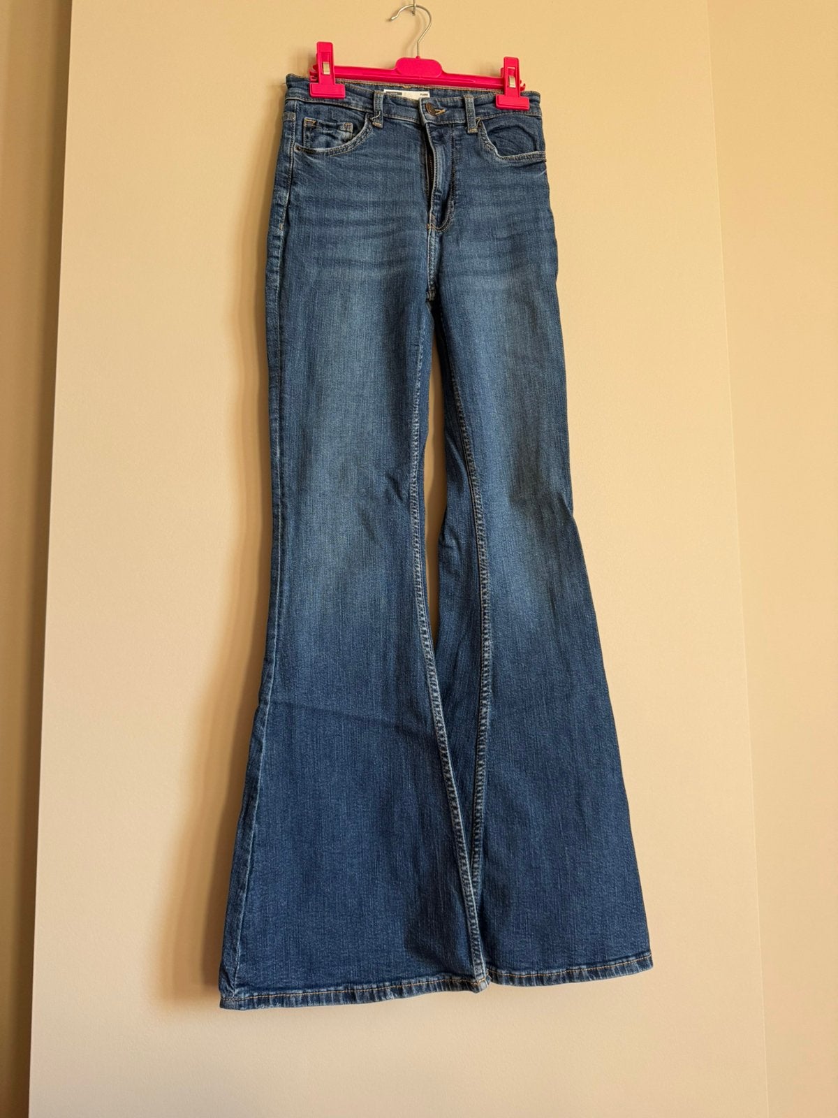Flared jeansbroek, Ophalen, Zo goed als nieuw, Blauw, W27 (confectie 34) of kleiner
