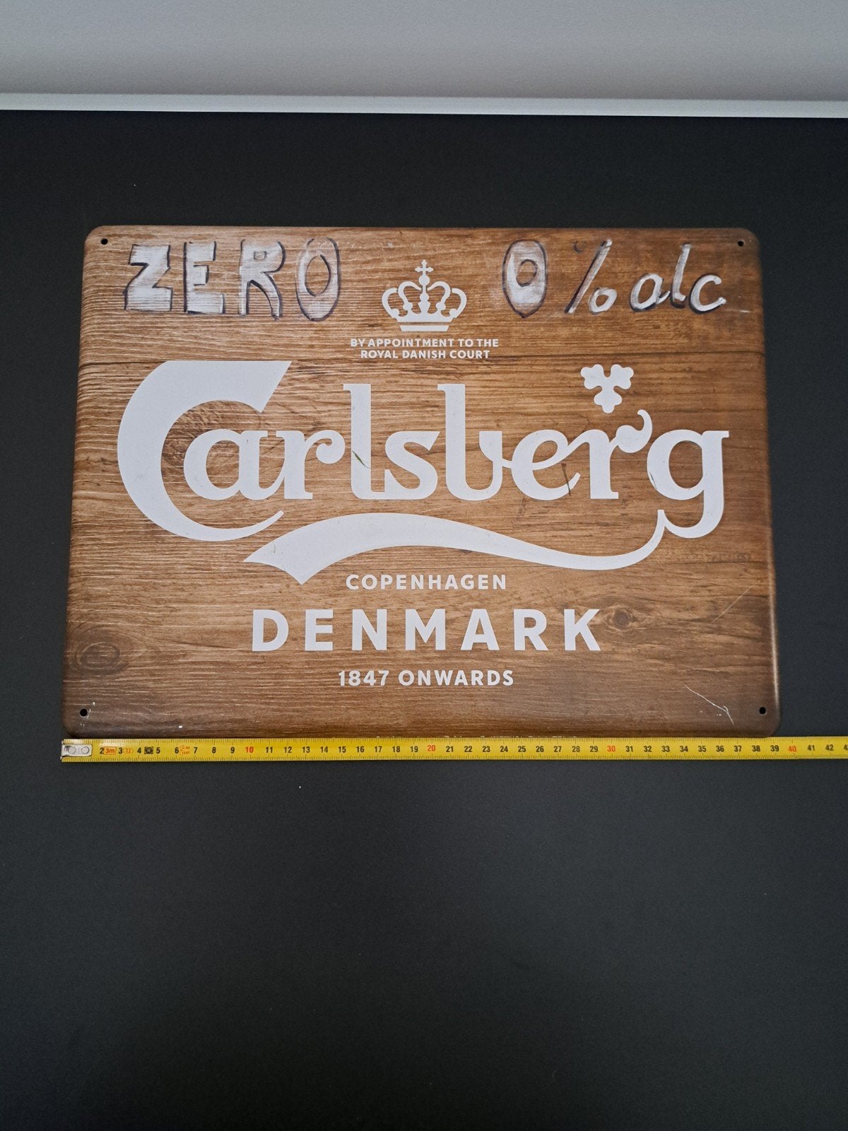 Panneau d'affichage Carlsberg, Collections, Enlèvement ou Envoi, Comme neuf, Panneau publicitaire