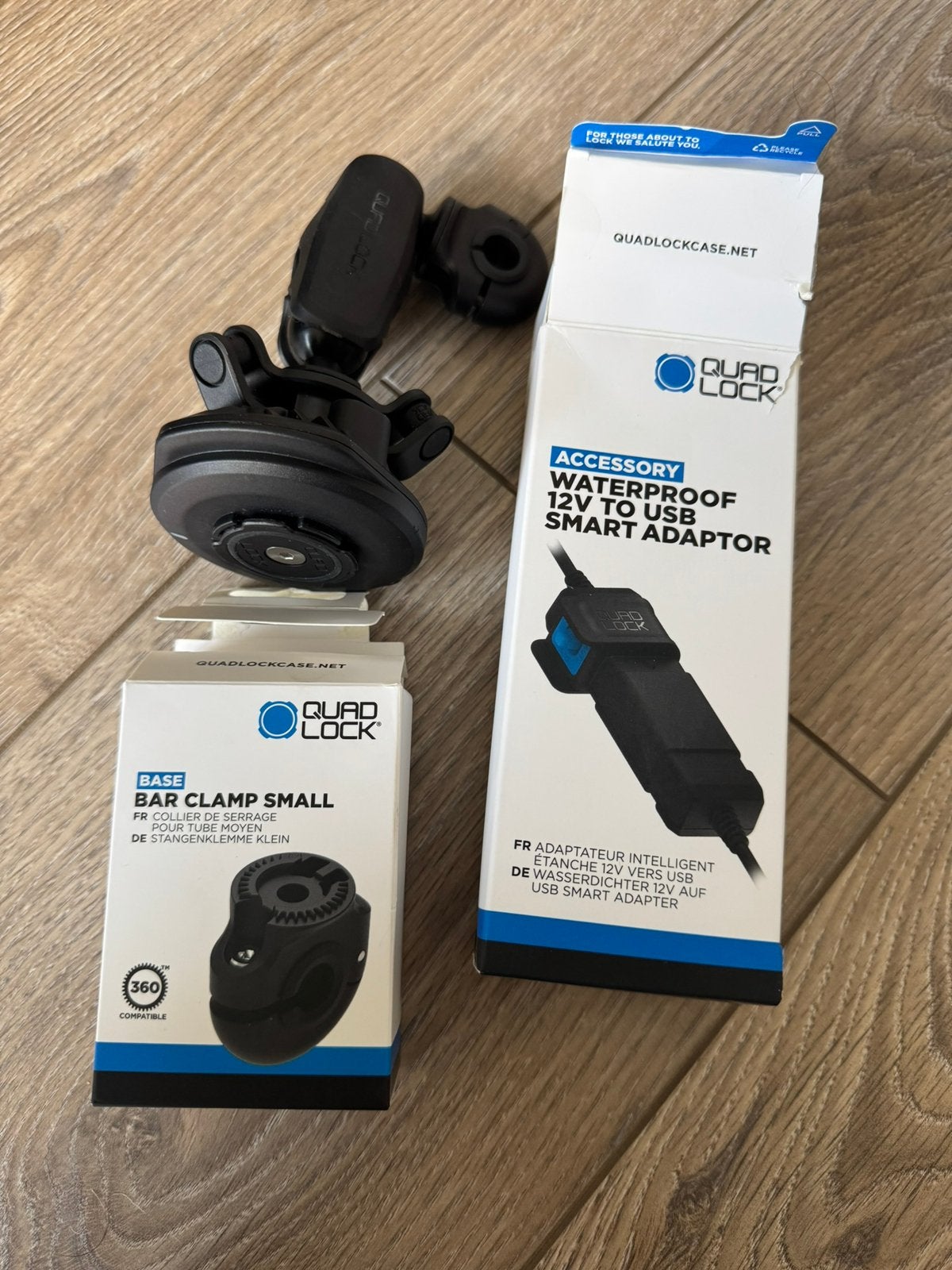 Quadlock accecoires, Telecommunicatie, Telefoonhouders, Ophalen, Zo goed als nieuw