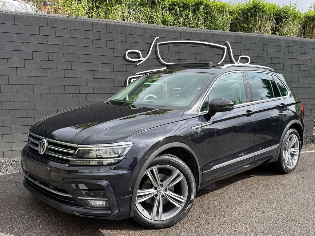 Volkswagen Tiguan 2.0 TDi DSG R-Line+NAVI+VIRTUAL+CUIR+TOIT, Auto's, Volkswagen, Gebruikt, 4 cilinders, Zwart, Leder